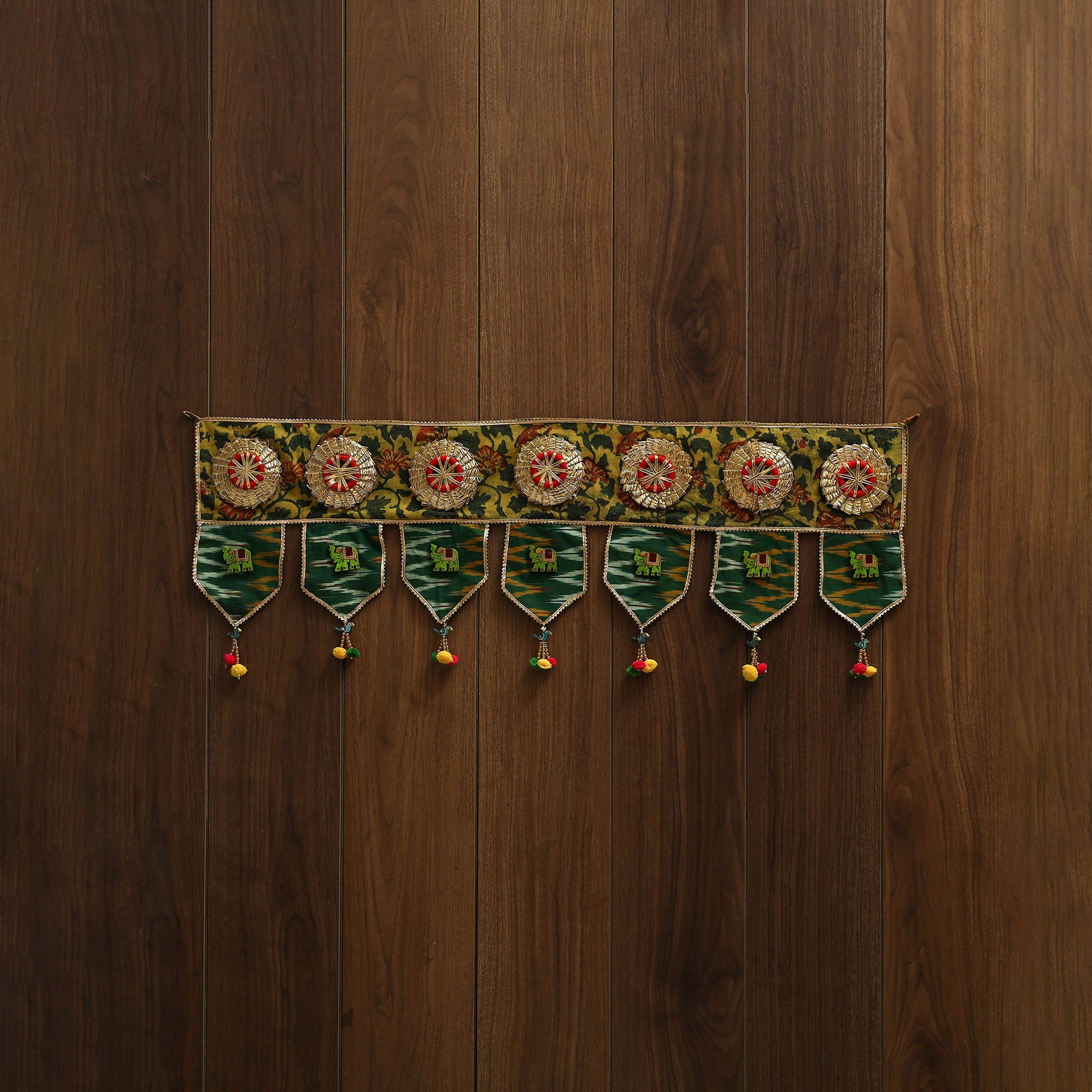 Handmade fabric toran for festive decor 43 - handcrafted