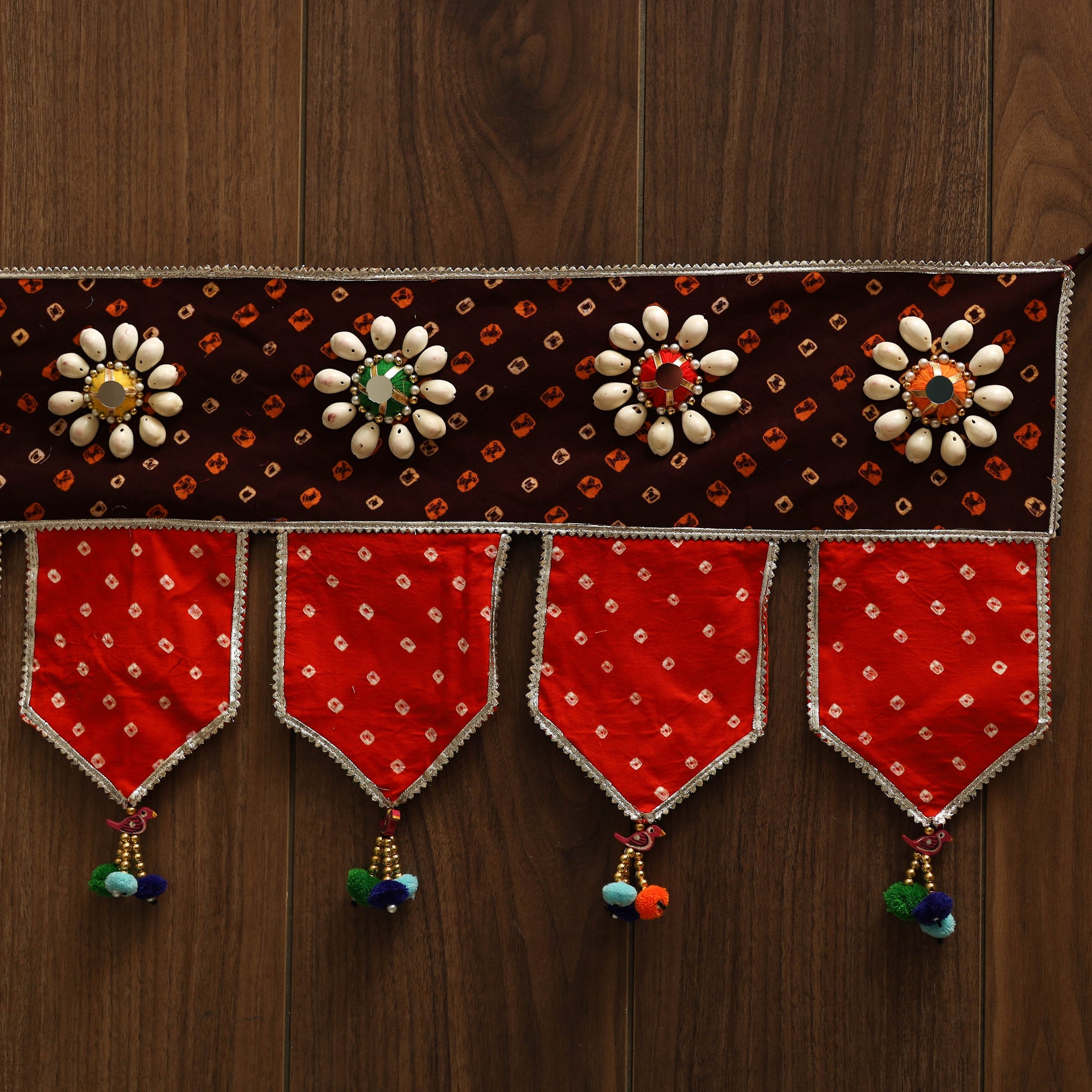 Handmade fabric toran for festive decor 44 - handcrafted