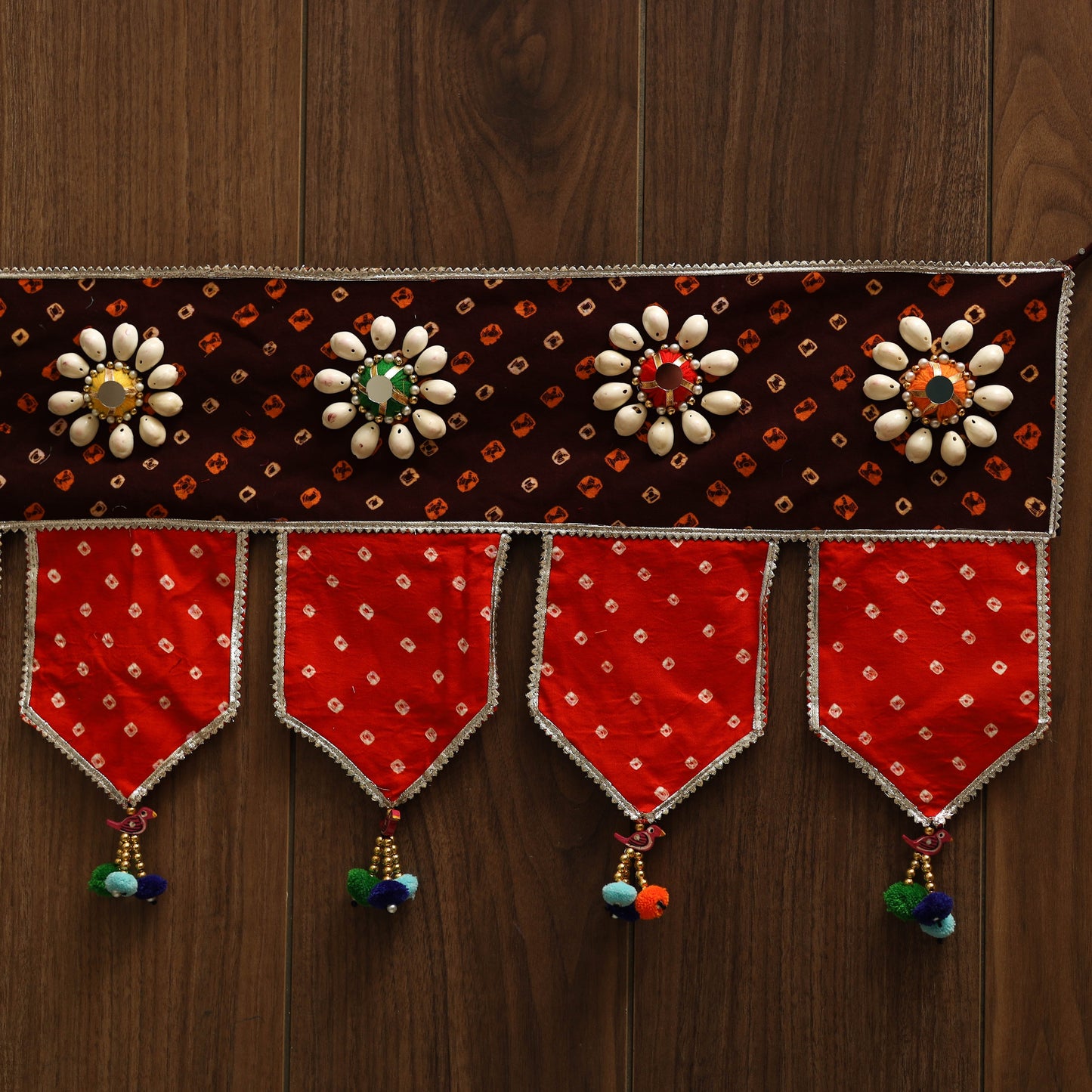 Handmade fabric toran for festive decor 44 - handcrafted