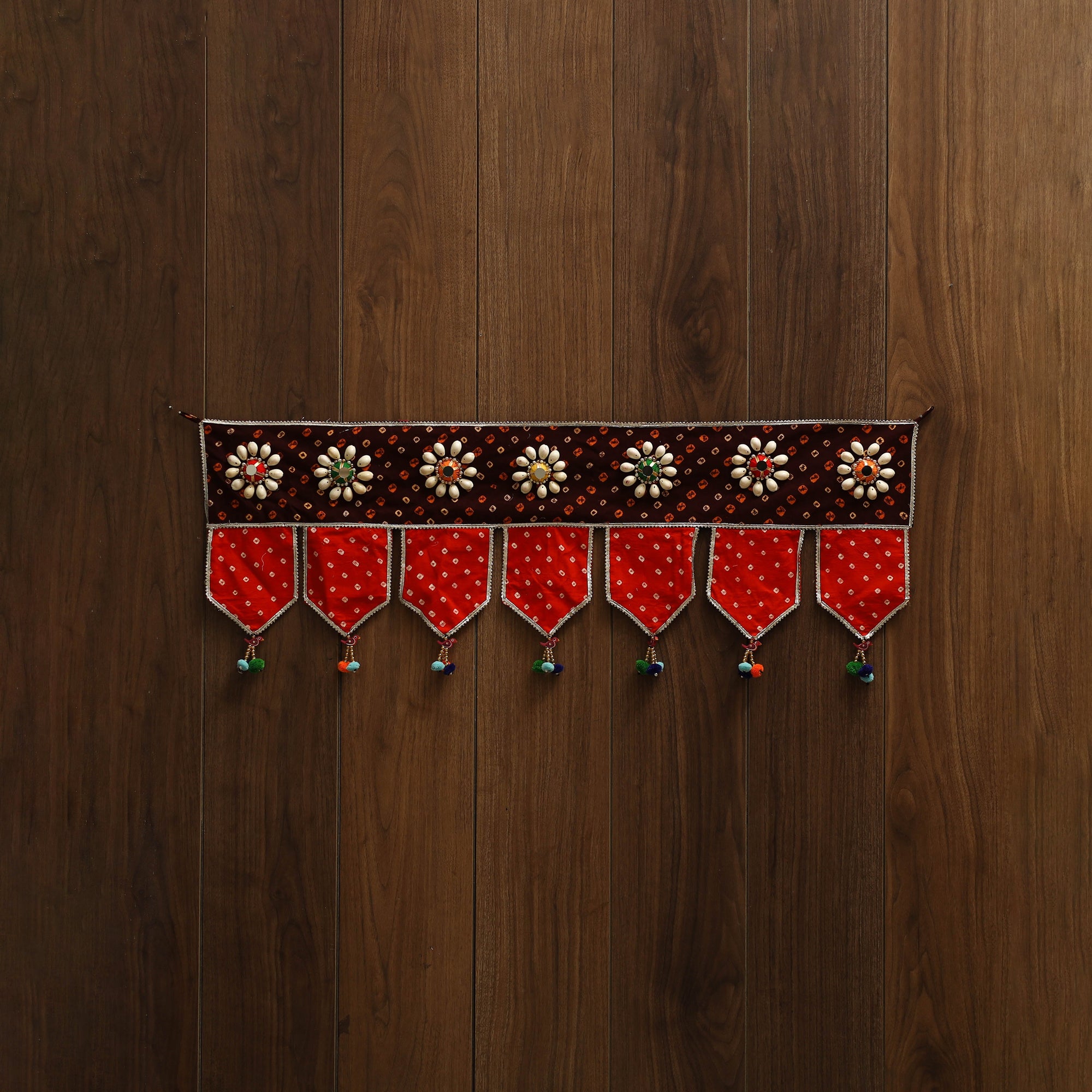 Handmade fabric toran for festive decor 44 - handcrafted