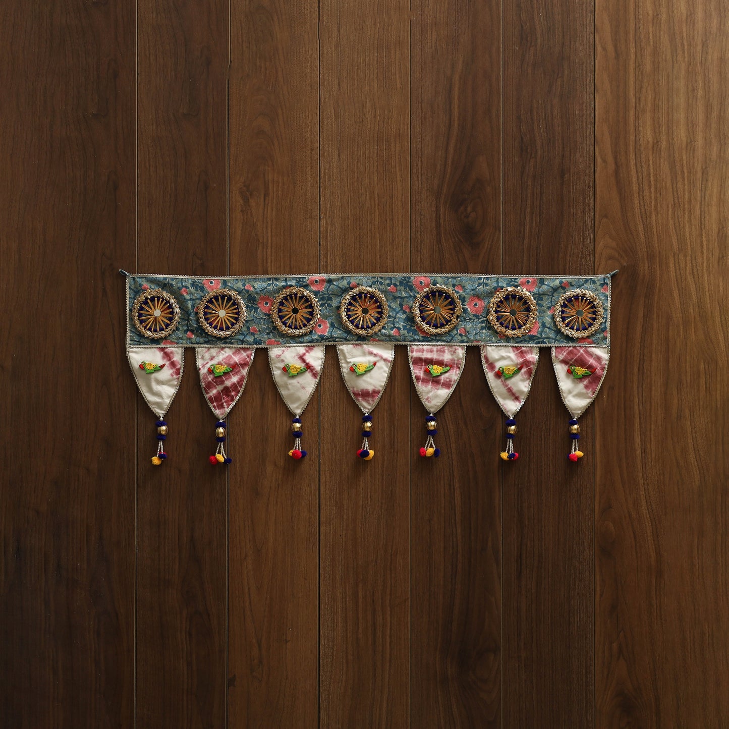 Handmade fabric toran for festive decor 46 - handcrafted