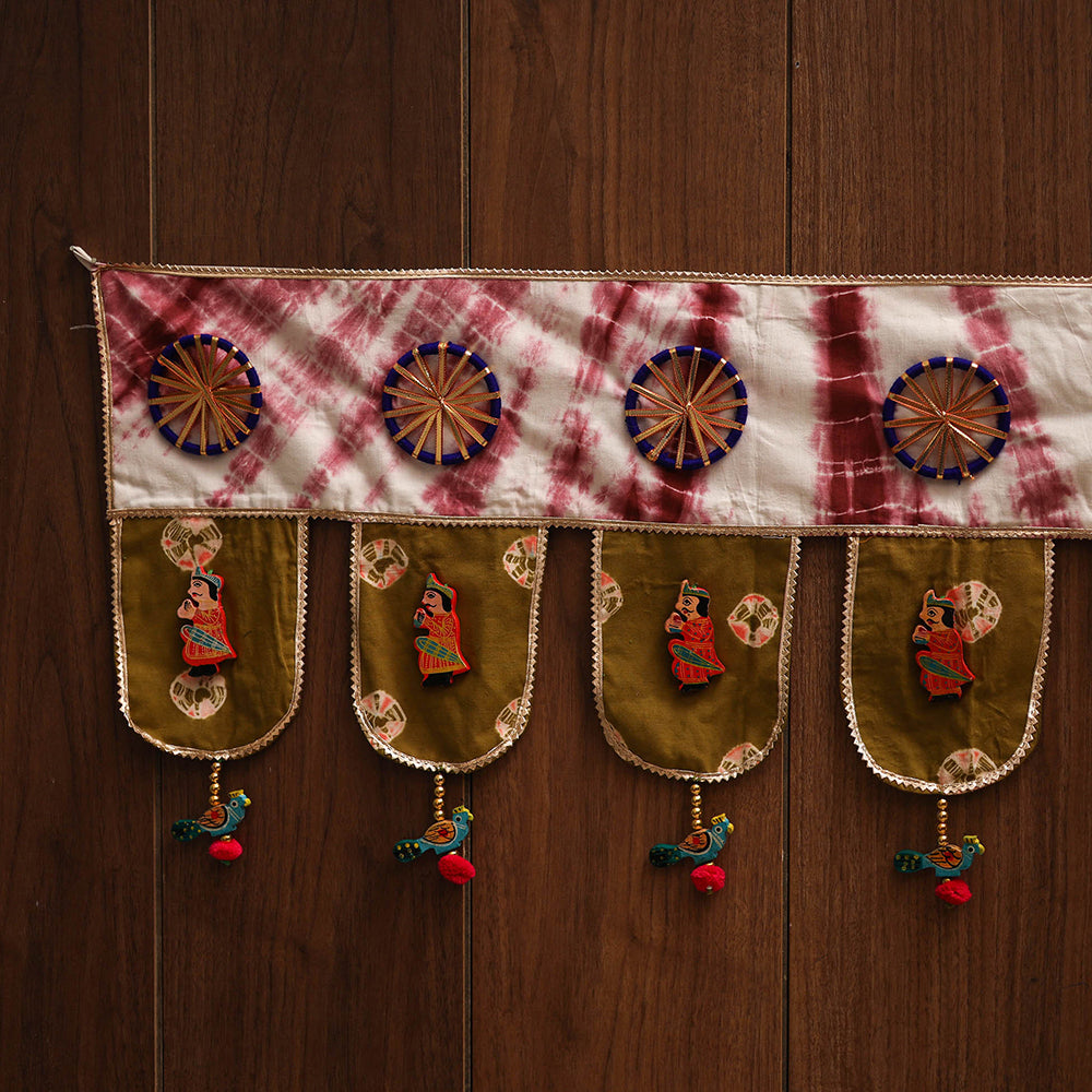 Handmade fabric toran for festive decor 48 - handcrafted