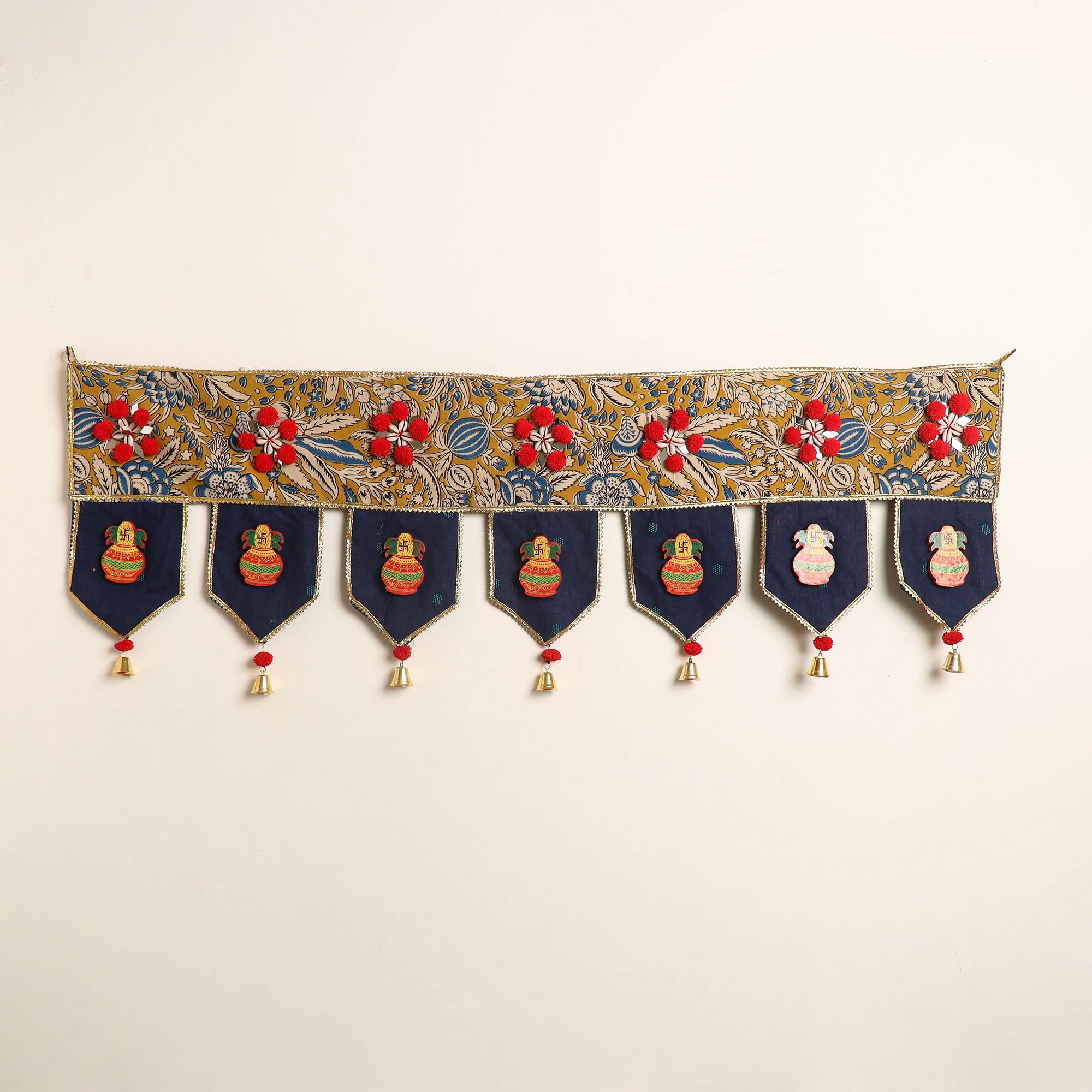 Handmade fabric toran for festive decor 50 - handcrafted