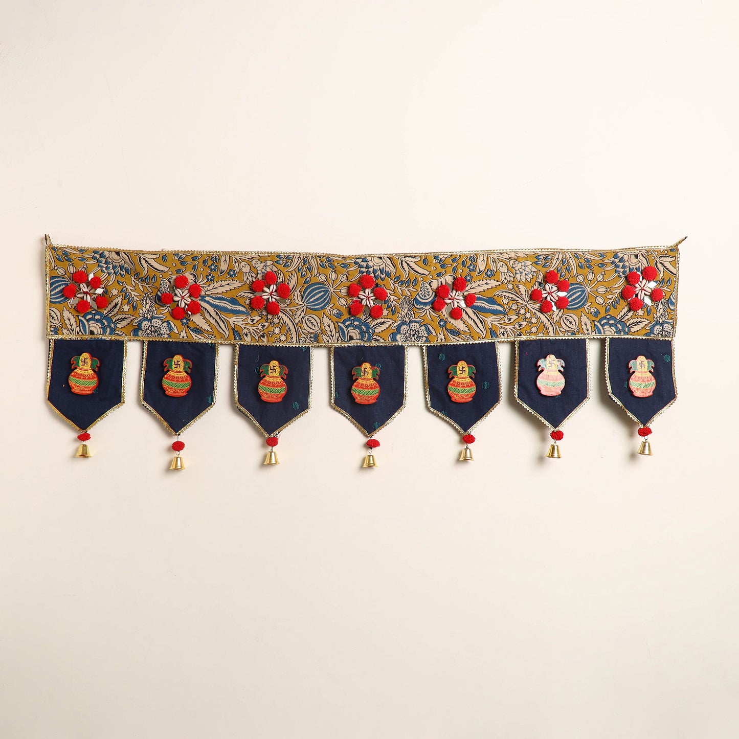 Handmade fabric toran for festive decor 50 - handcrafted