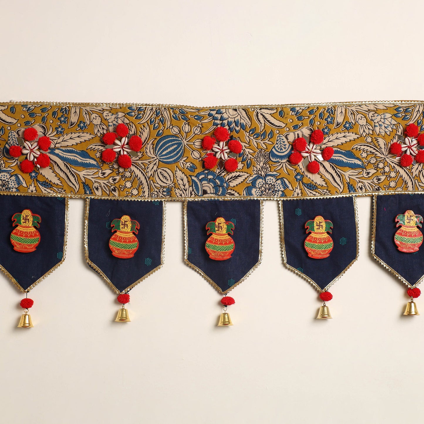 Handmade fabric toran for festive decor 50 - handcrafted