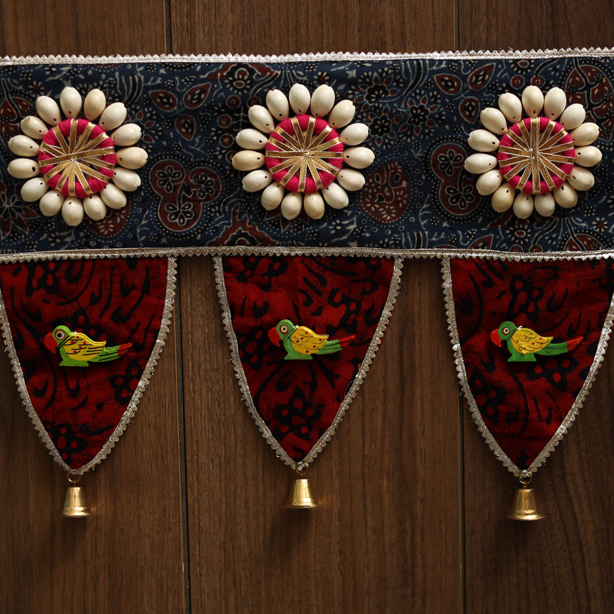 Handmade fabric toran for festive decor 51 - handcrafted