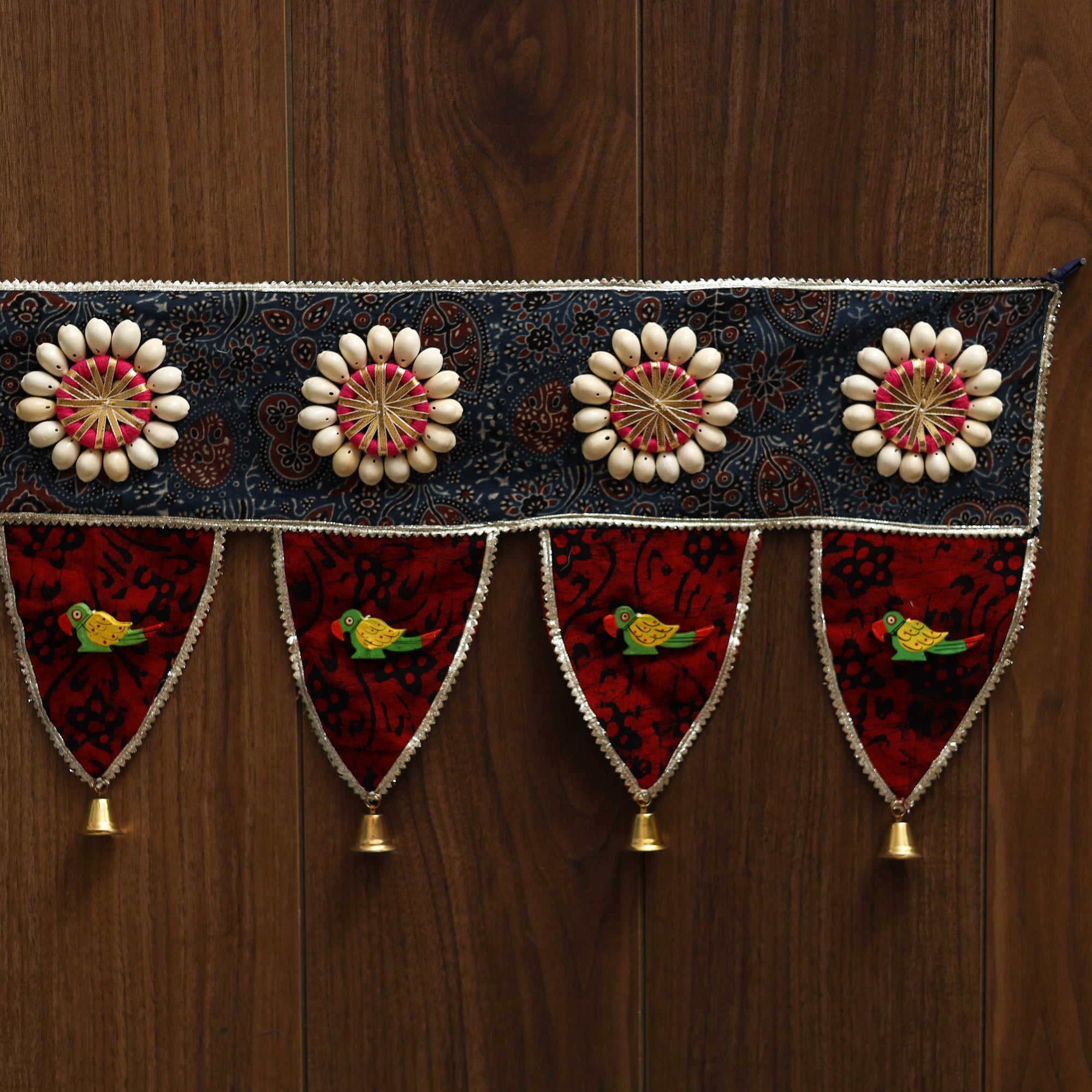 Handmade fabric toran for festive decor 51 - handcrafted