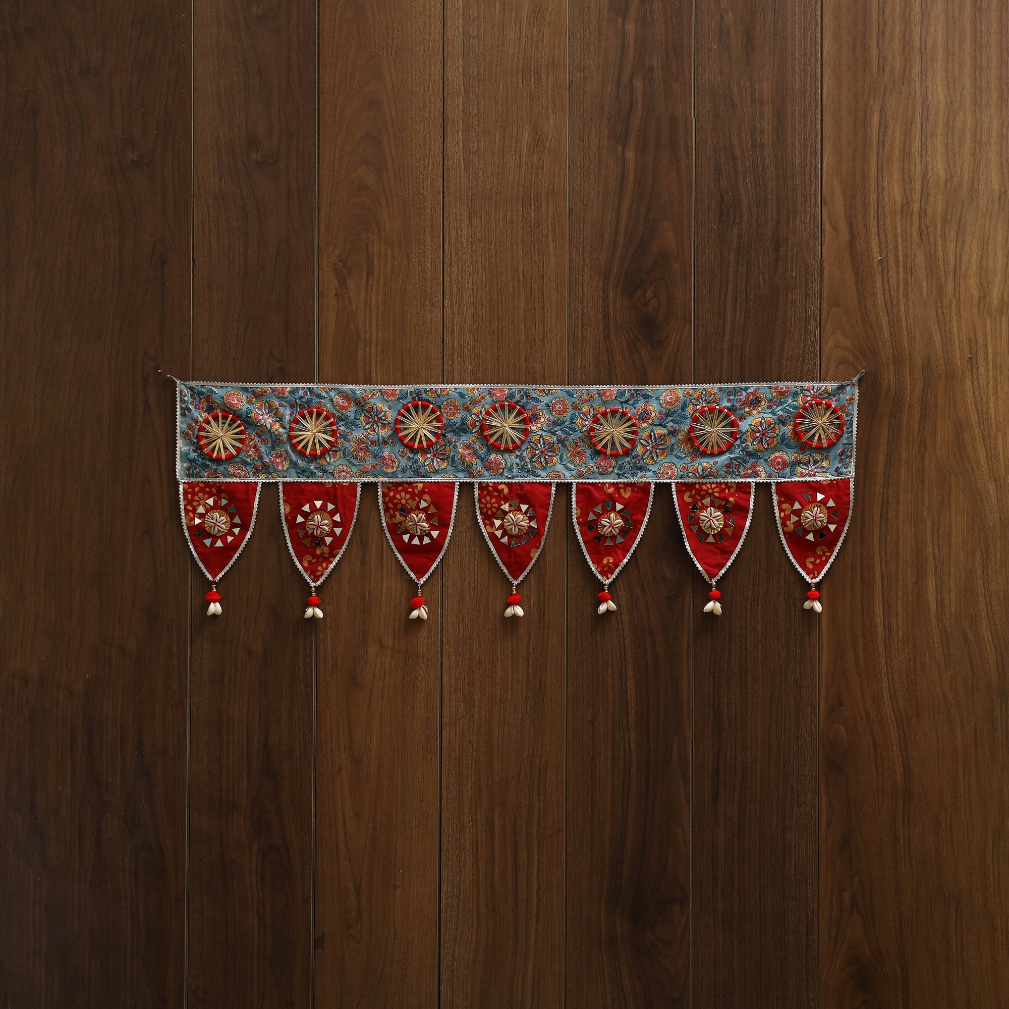 Handmade fabric toran for festive decor 53 - handcrafted