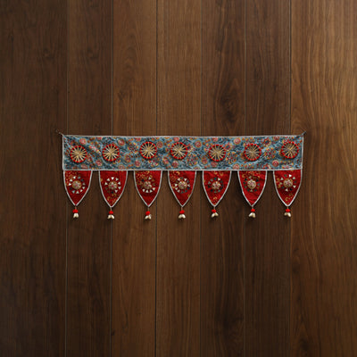 Handmade fabric toran for festive decor 53 - handcrafted