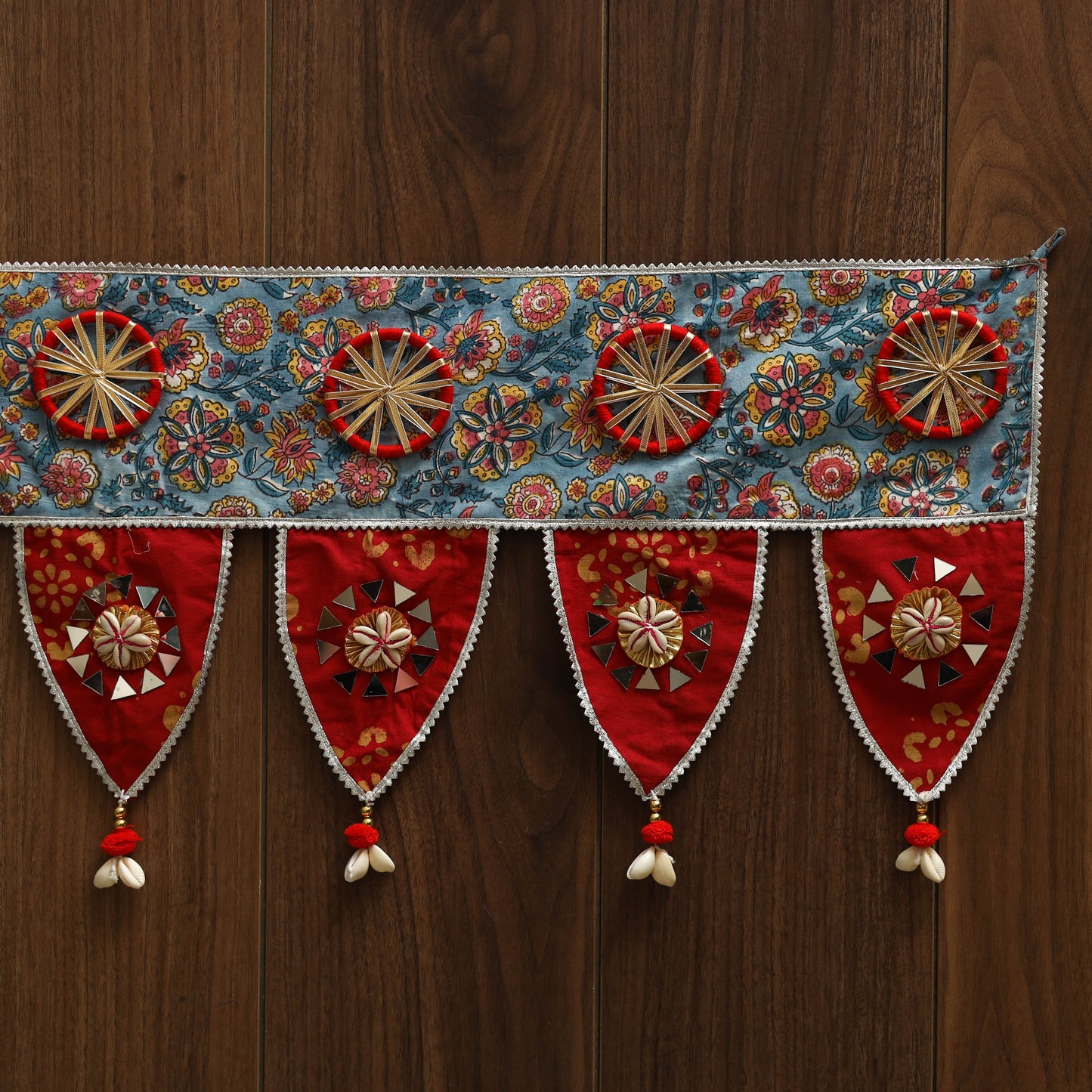 Handmade fabric toran for festive decor 53 - handcrafted