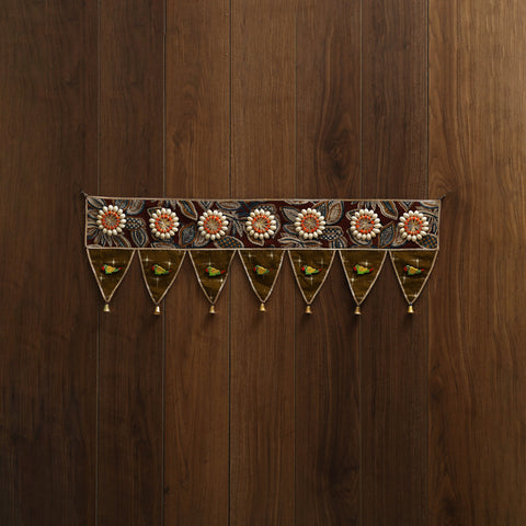 Handmade fabric toran for festive decor 55 - handcrafted