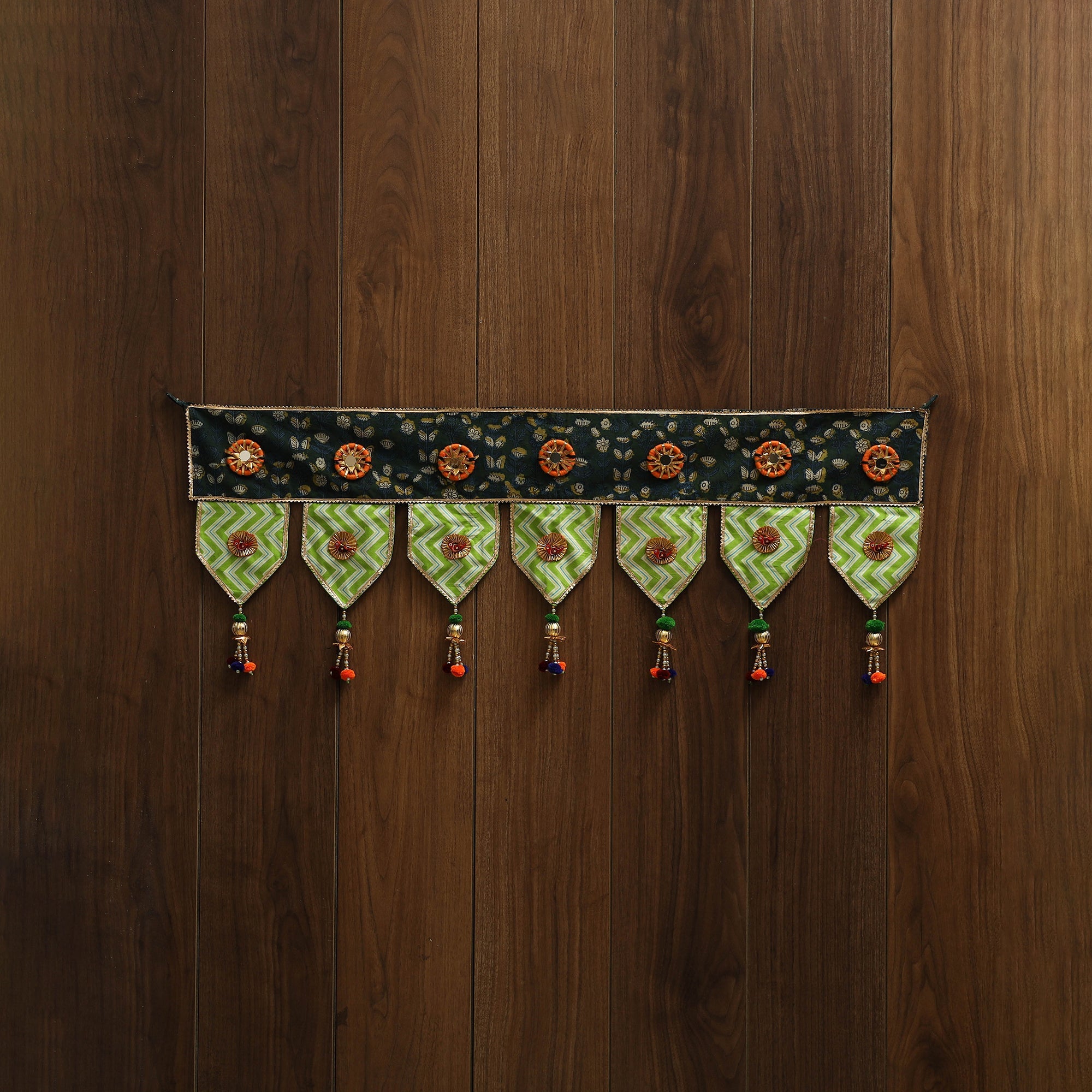 Handmade fabric toran for festive decor 56 - handcrafted