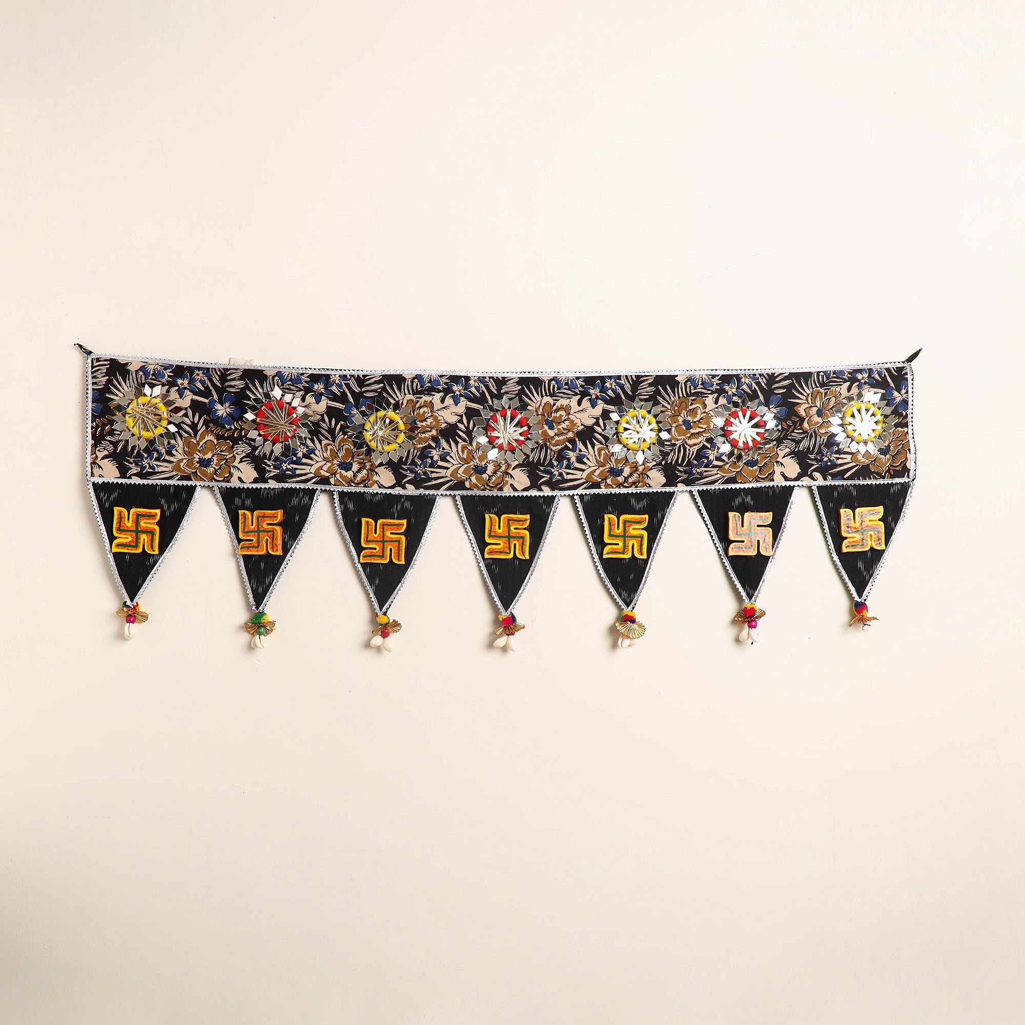 Handmade fabric toran for festive decor 57 - handcrafted