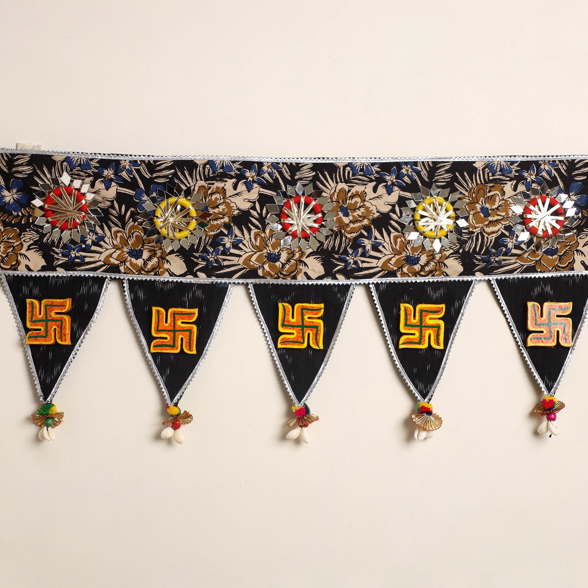 Handmade fabric toran for festive decor 57 - handcrafted