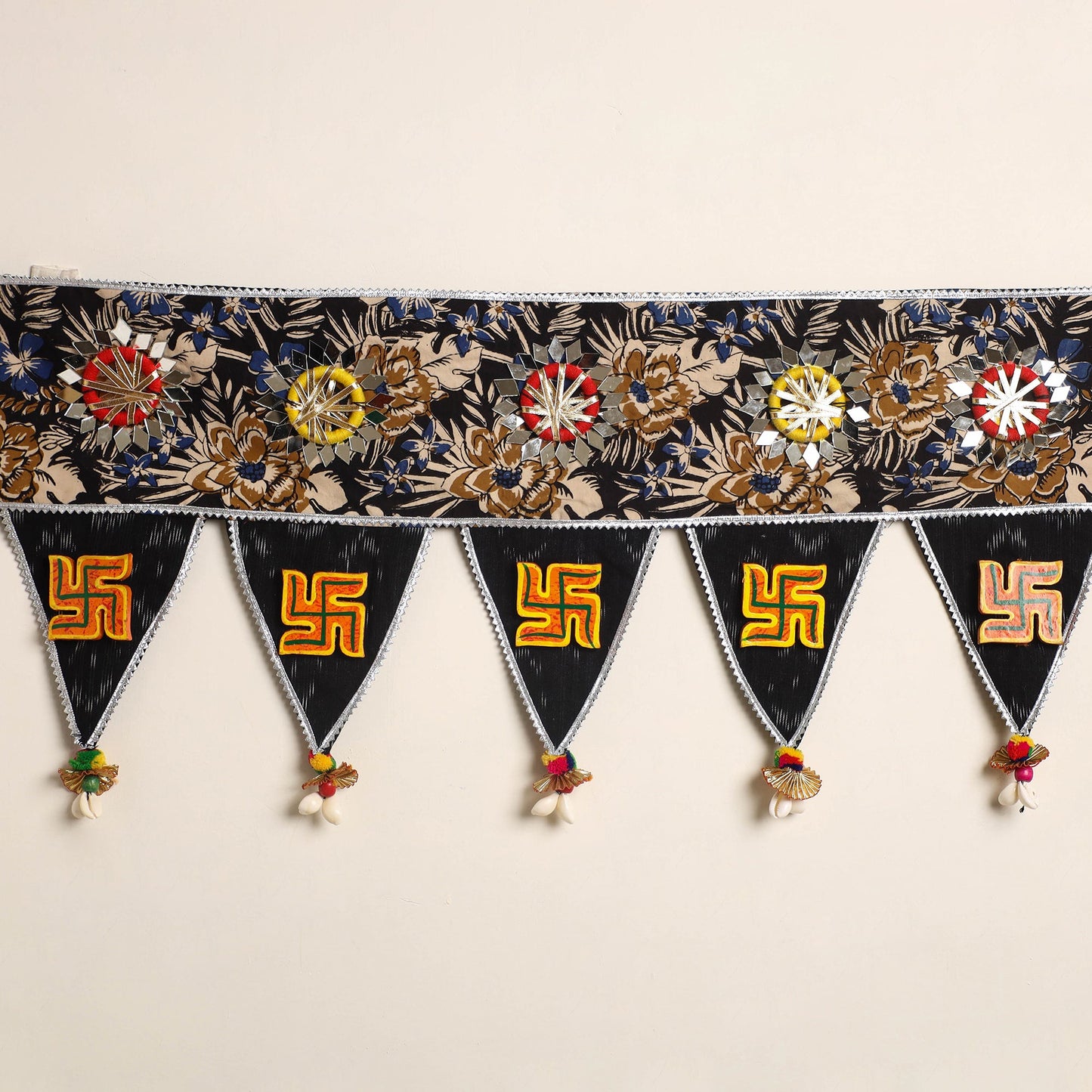 Handmade fabric toran for festive decor 57 - handcrafted