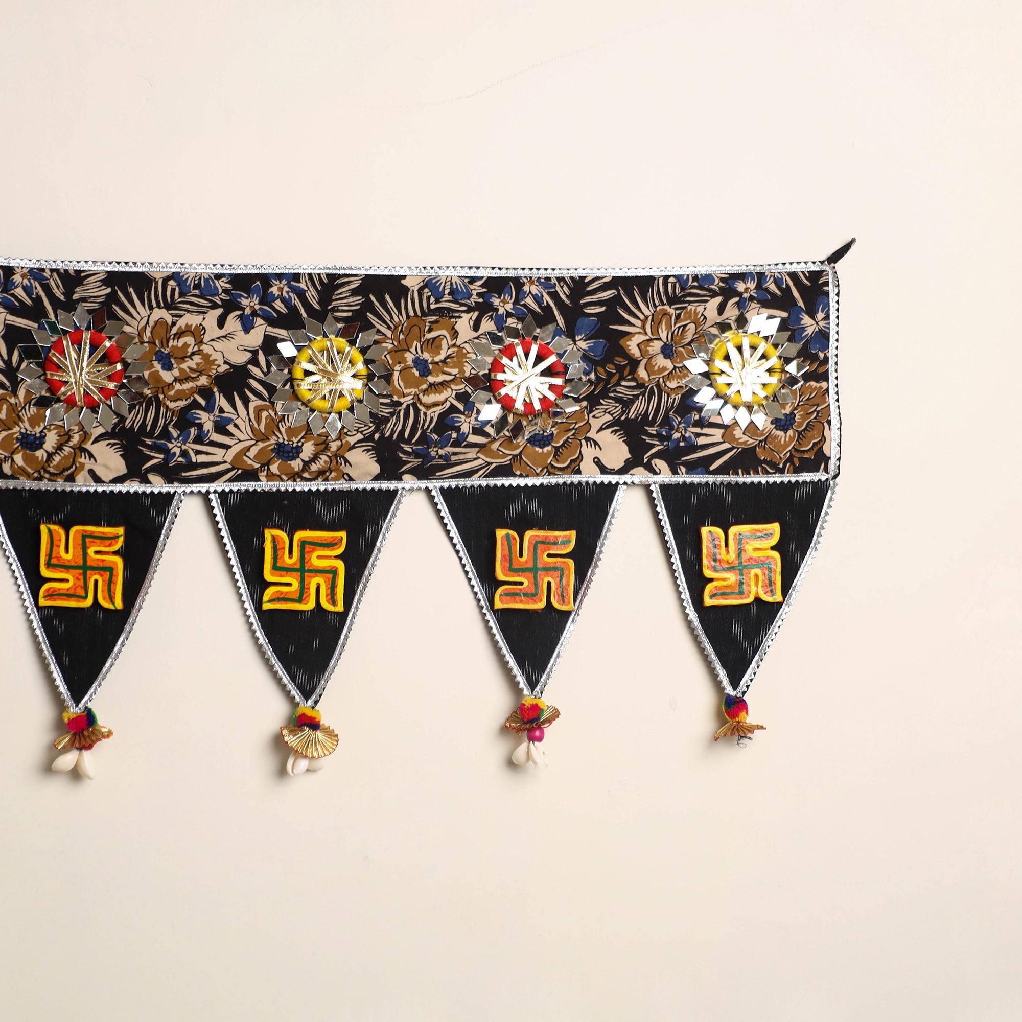 Handmade fabric toran for festive decor 57 - handcrafted