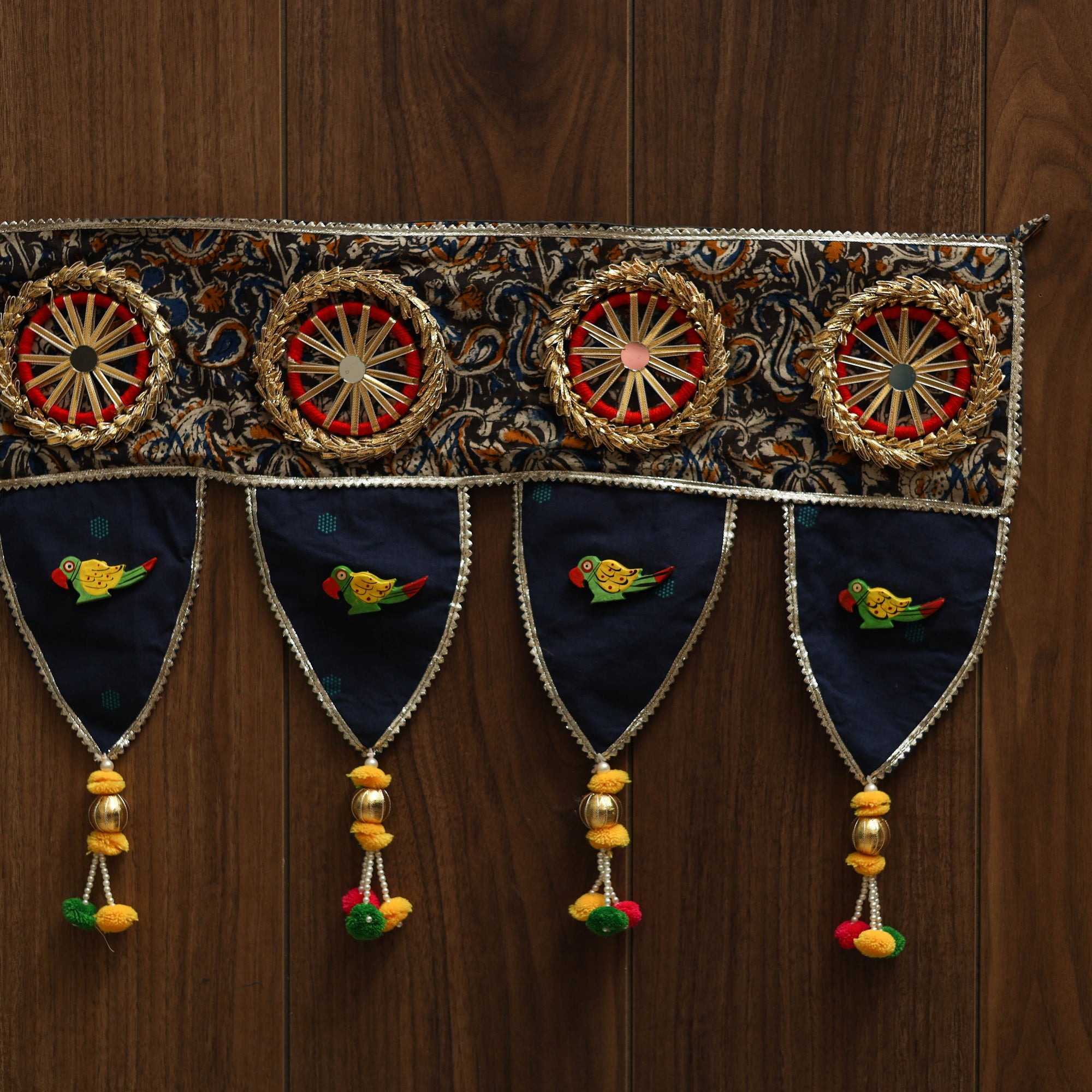 Handmade fabric toran for festive decor 57 - handcrafted