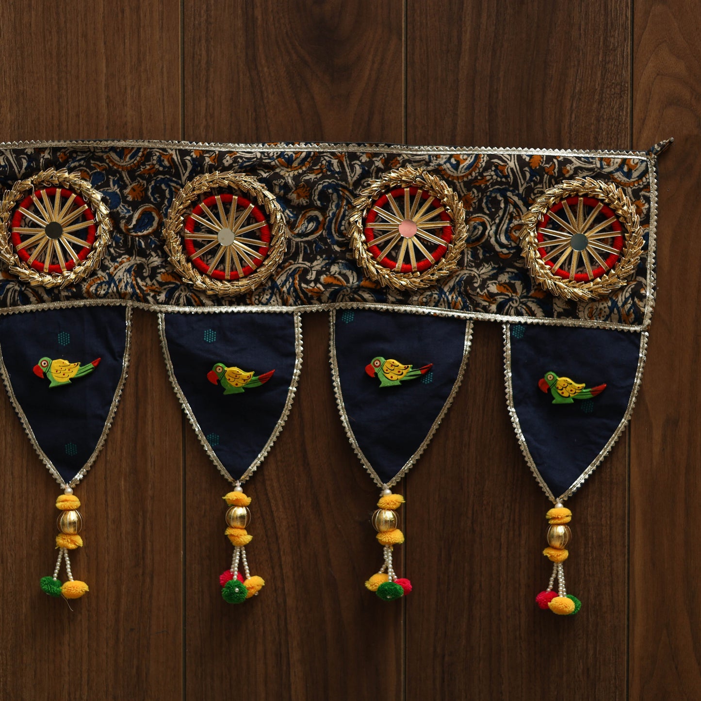 Handmade fabric toran for festive decor 57 - handcrafted