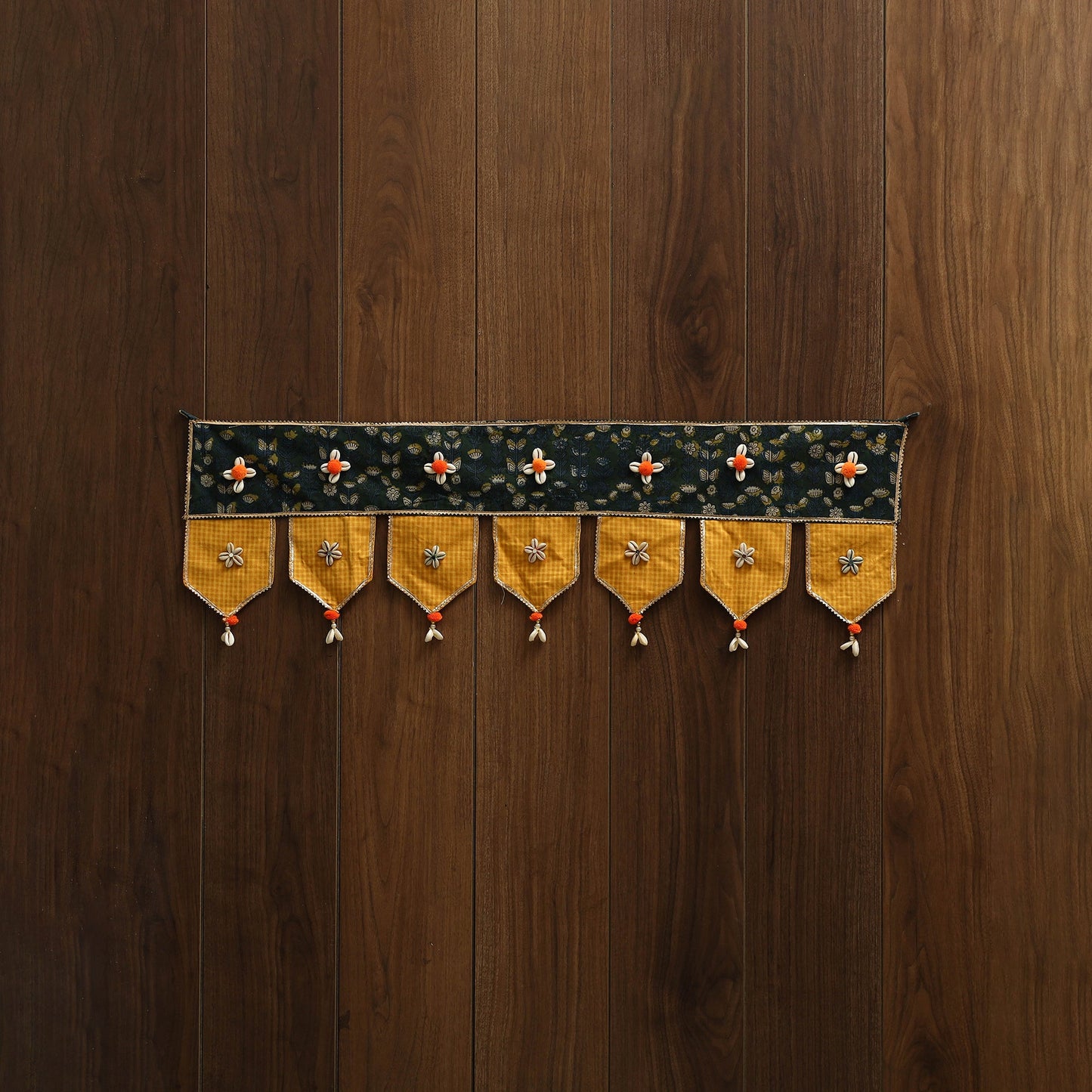 Handmade fabric toran for festive decor 58 - handcrafted