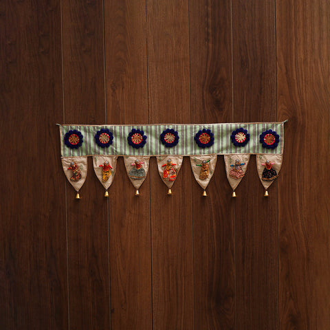 Handmade fabric toran for festive decor 59 - handcrafted