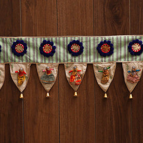 Handmade fabric toran for festive decor 59 - handcrafted