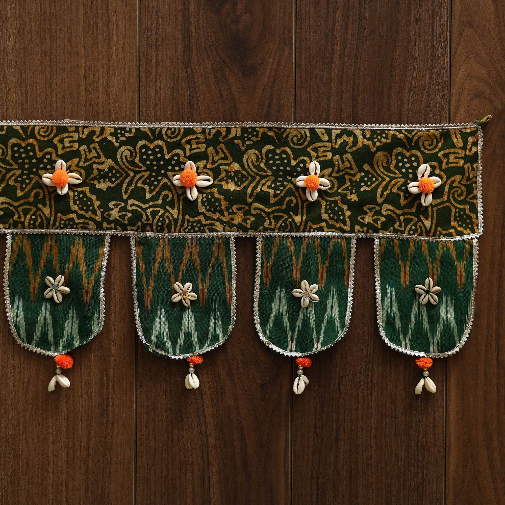 Handmade fabric toran for festive decor 60 - handcrafted