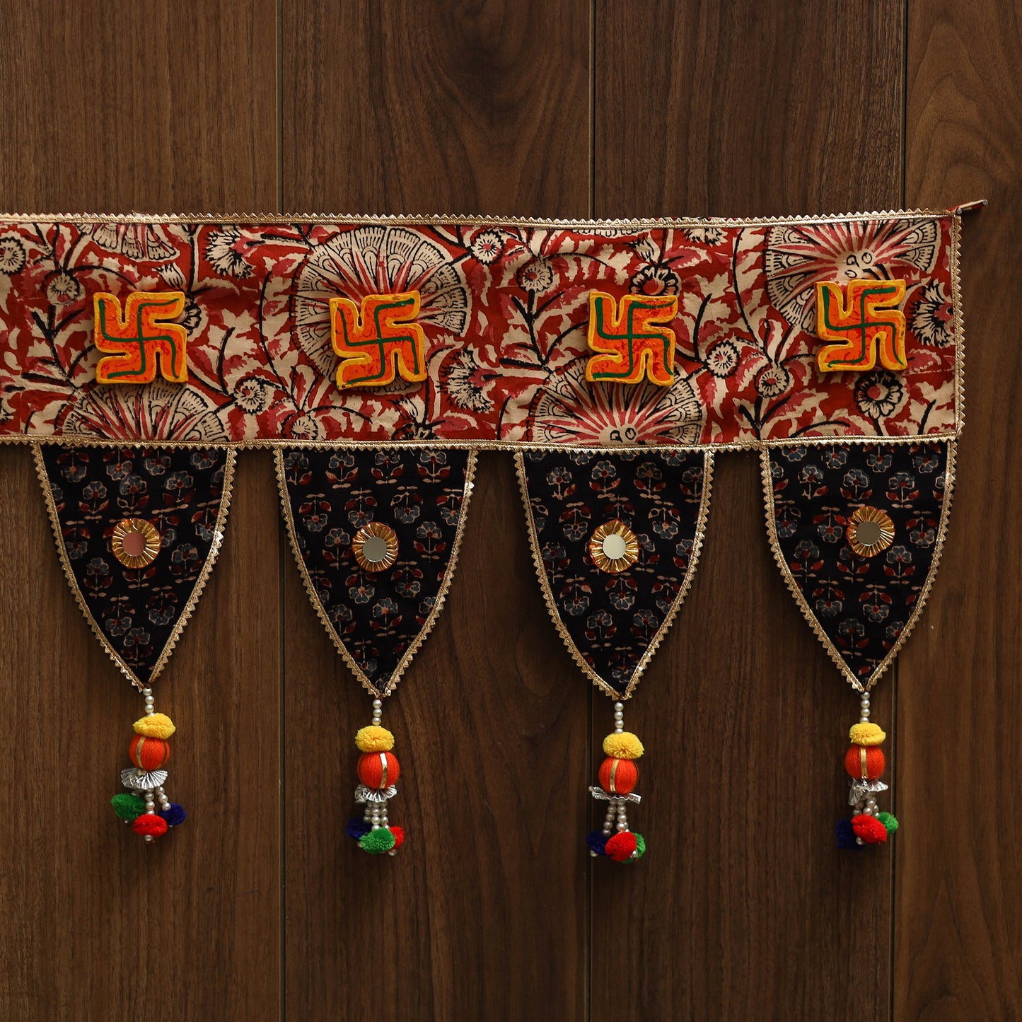 Handmade fabric toran for festive decor 61 - handcrafted