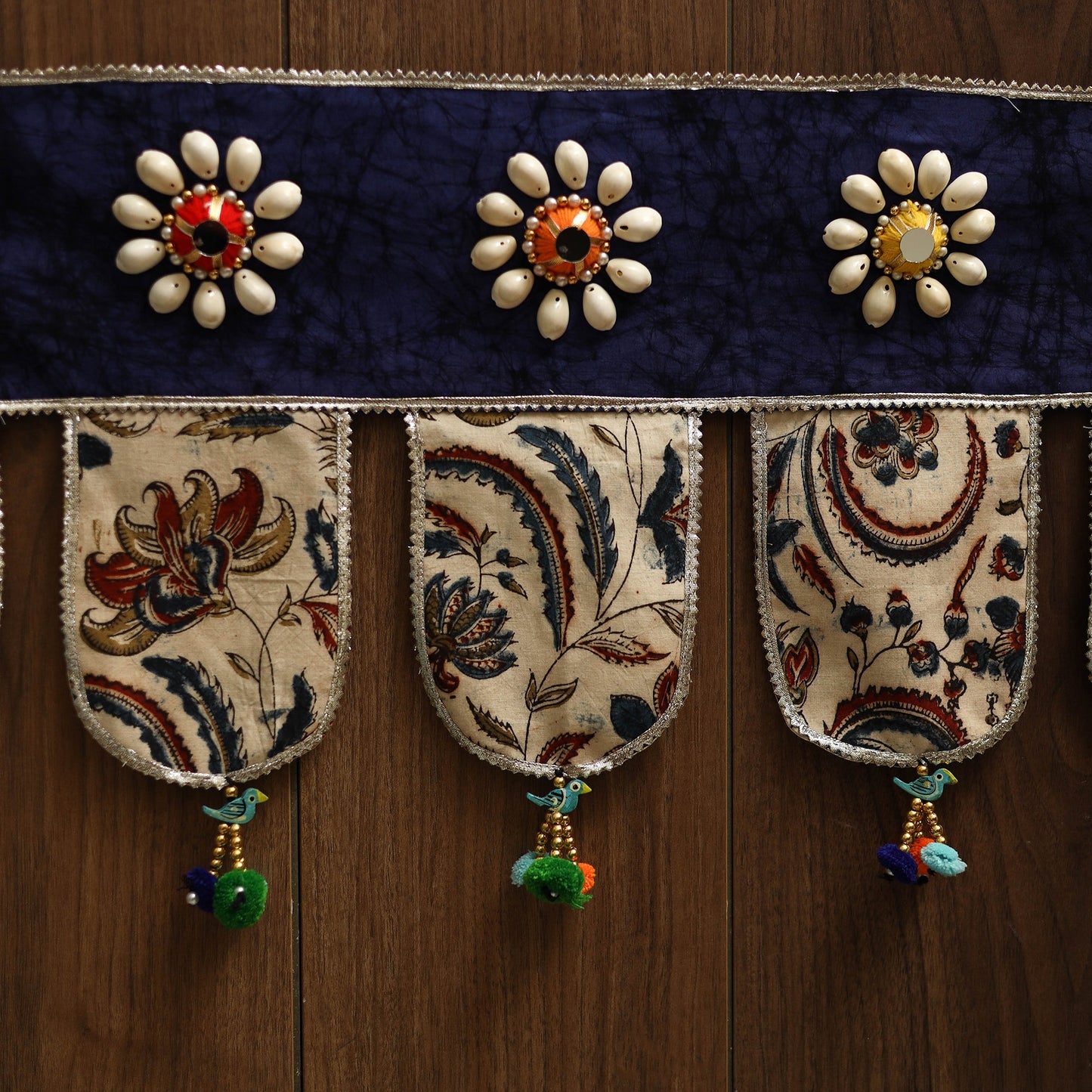 Handmade fabric toran for festive decor 62 - handcrafted