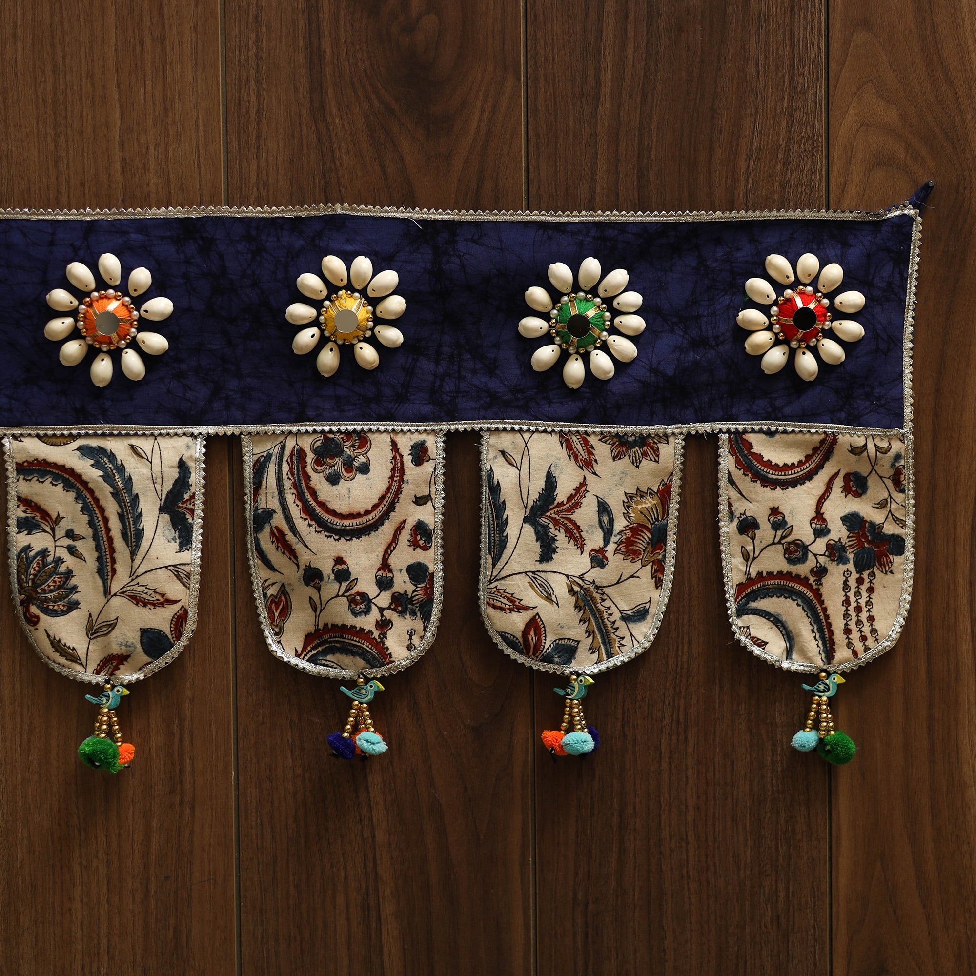 Handmade fabric toran for festive decor 62 - handcrafted