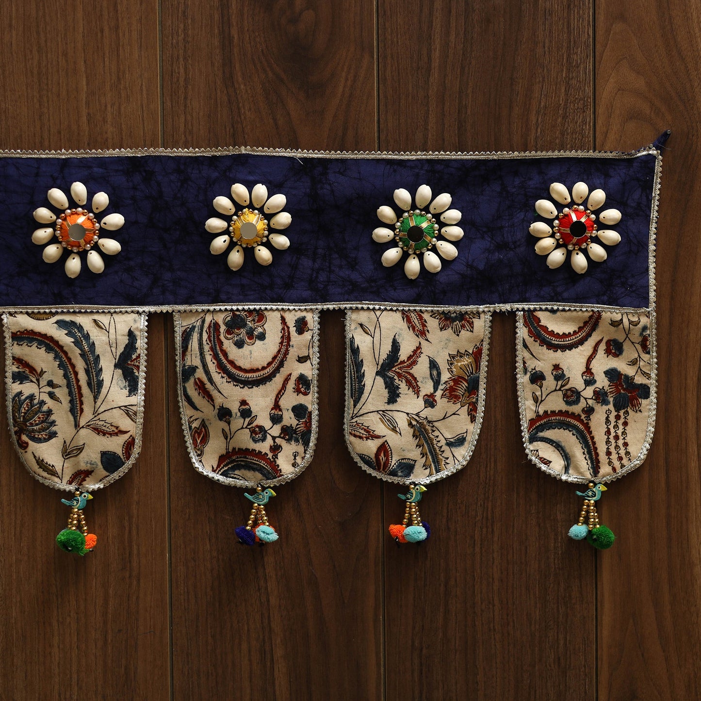 Handmade fabric toran for festive decor 62 - handcrafted