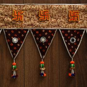 Handmade fabric toran for festive decor 63 - handcrafted