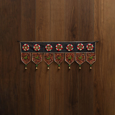 Handmade fabric toran for festive decor 66 - handcrafted