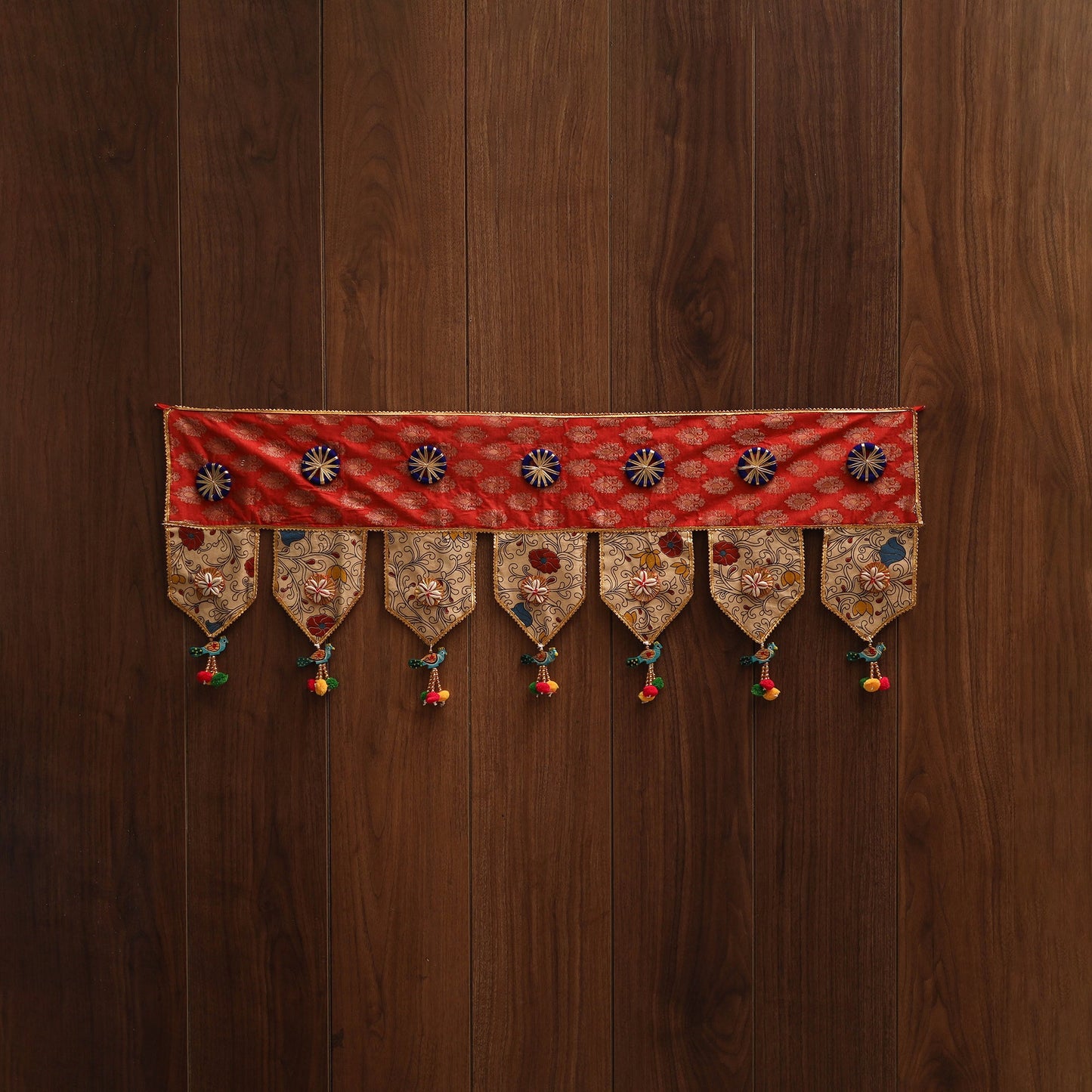 Handmade fabric toran for festive decor 71 - handcrafted