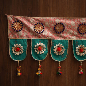 Handmade fabric toran for festive decor 73 - handcrafted