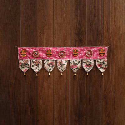 Handmade fabric toran for festive decor 74 - handcrafted