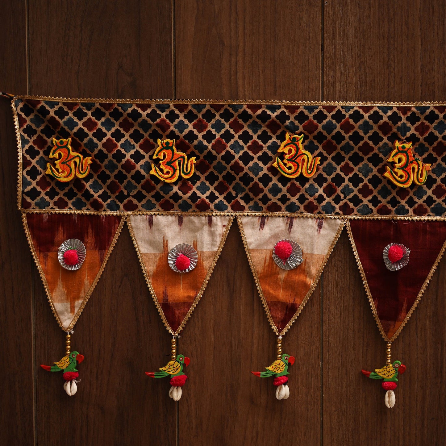 Handmade fabric toran for festive decor 76 - handcrafted