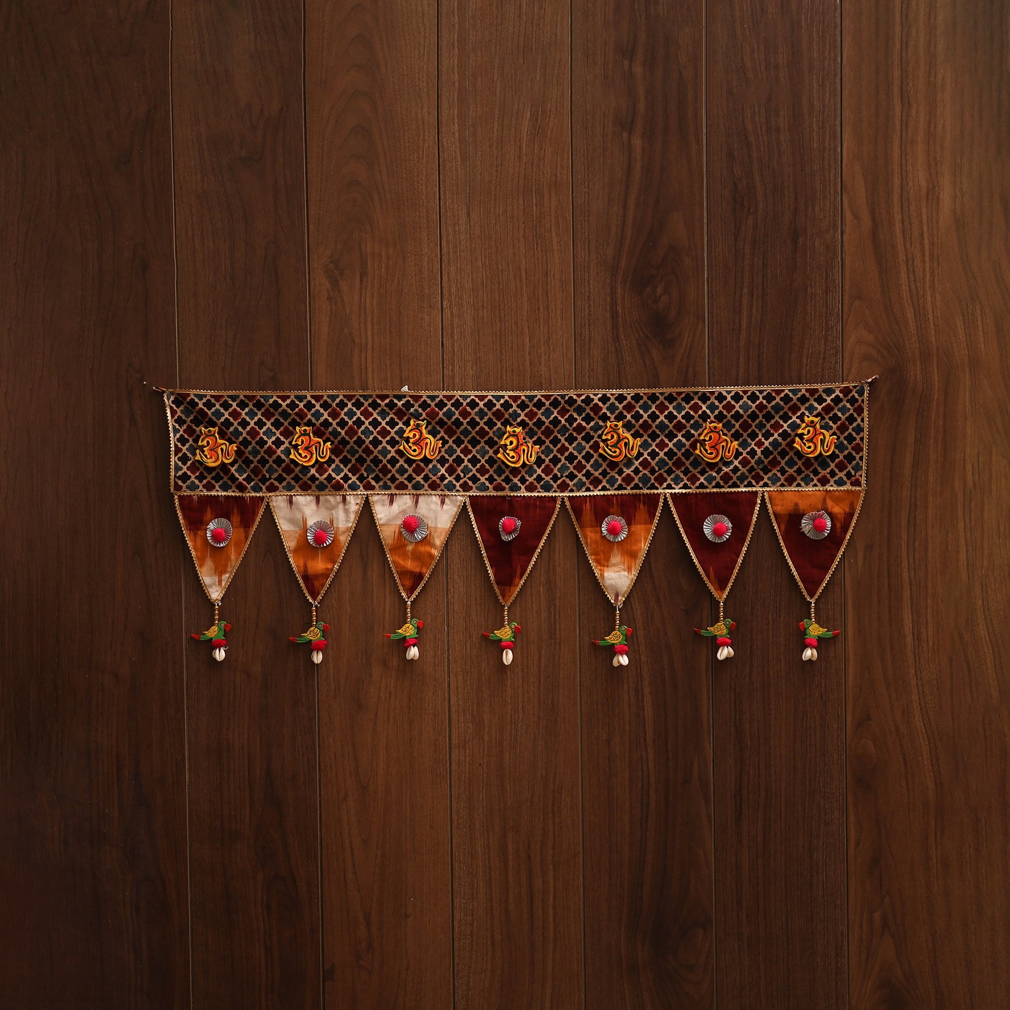 Handmade fabric toran for festive decor 76 - handcrafted