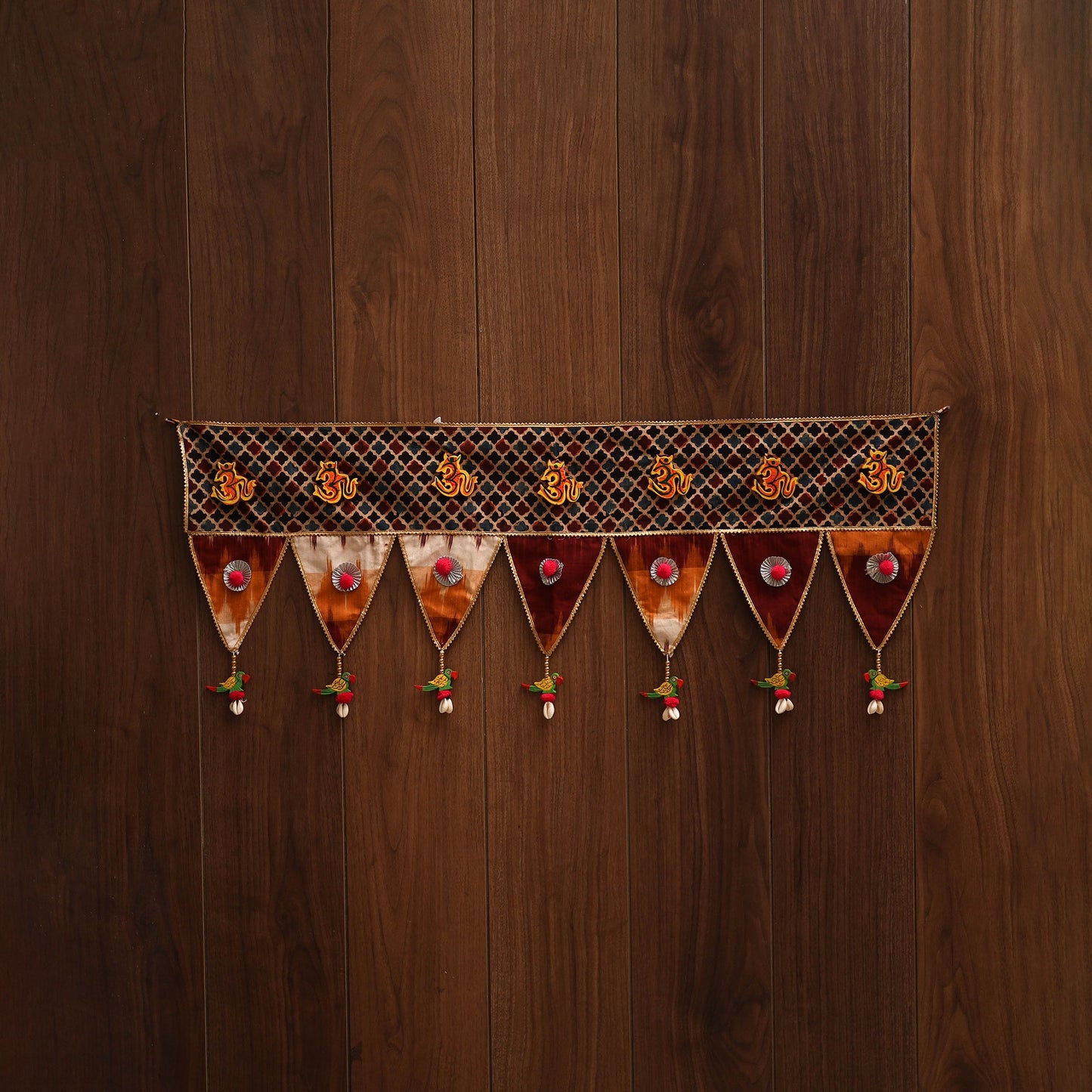 Handmade fabric toran for festive decor 76 - handcrafted