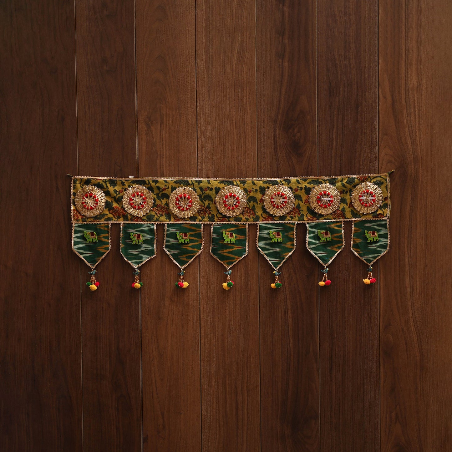 Handmade fabric toran for festive decor 79 - handcrafted