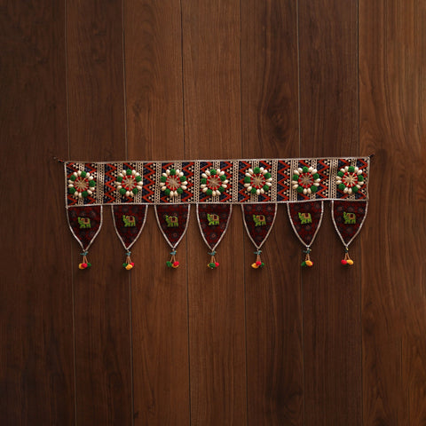 Handmade fabric toran for festive decor 80 - handcrafted