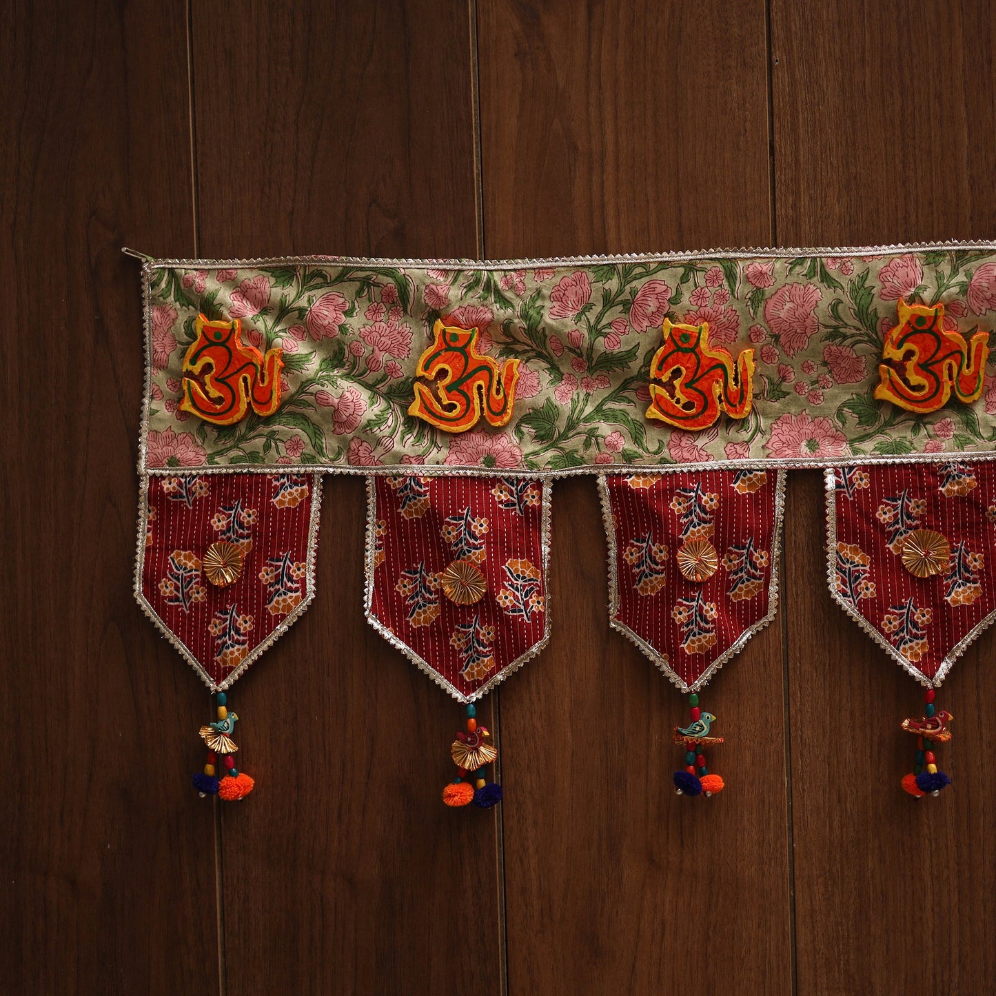 Handmade fabric toran for festive decor 81 - handcrafted