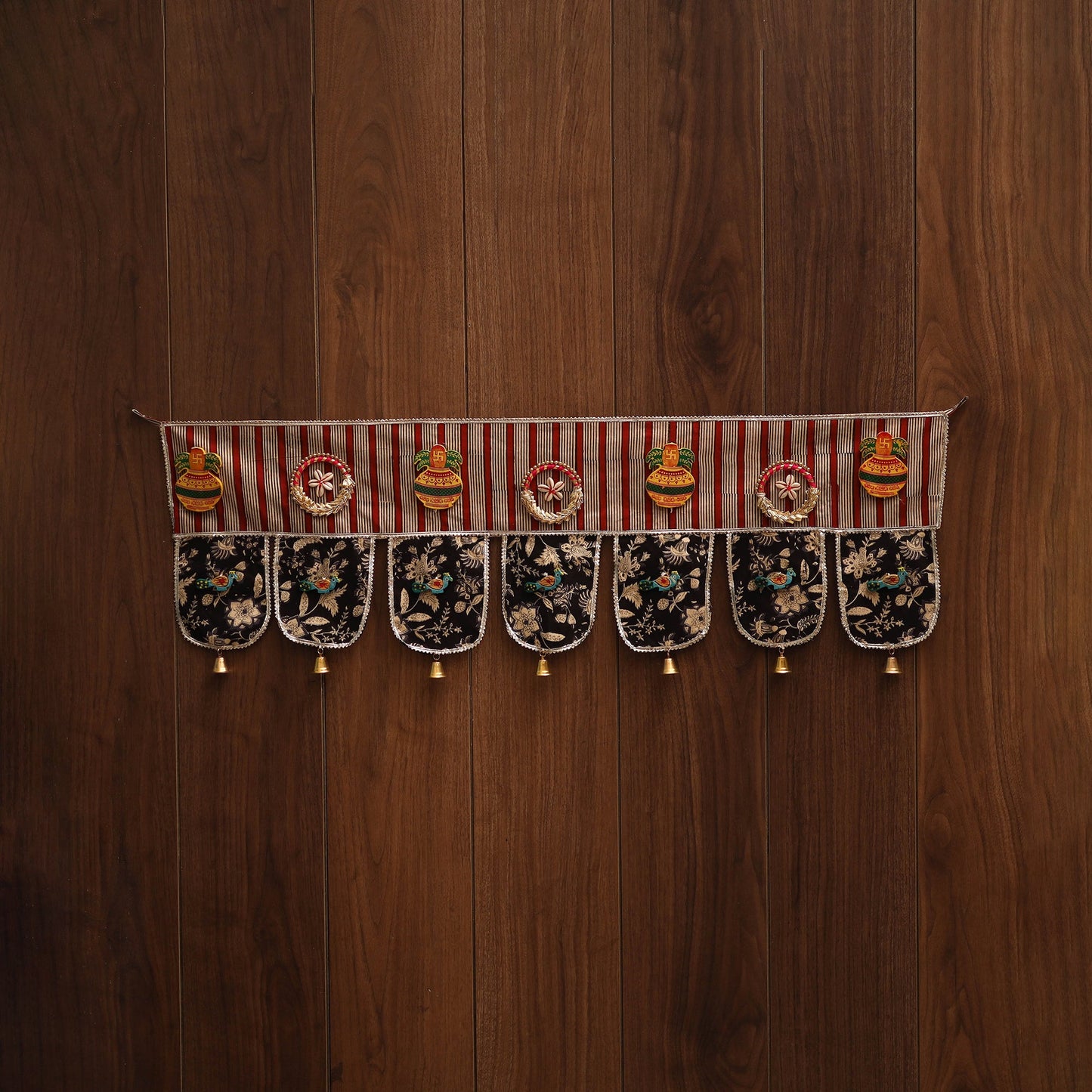 Handmade fabric toran for festive decor 82 - handcrafted