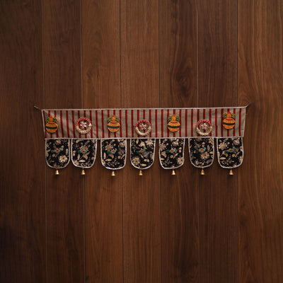 Handmade fabric toran for festive decor 82 - handcrafted