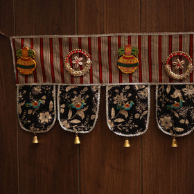 Handmade fabric toran for festive decor 82 - handcrafted