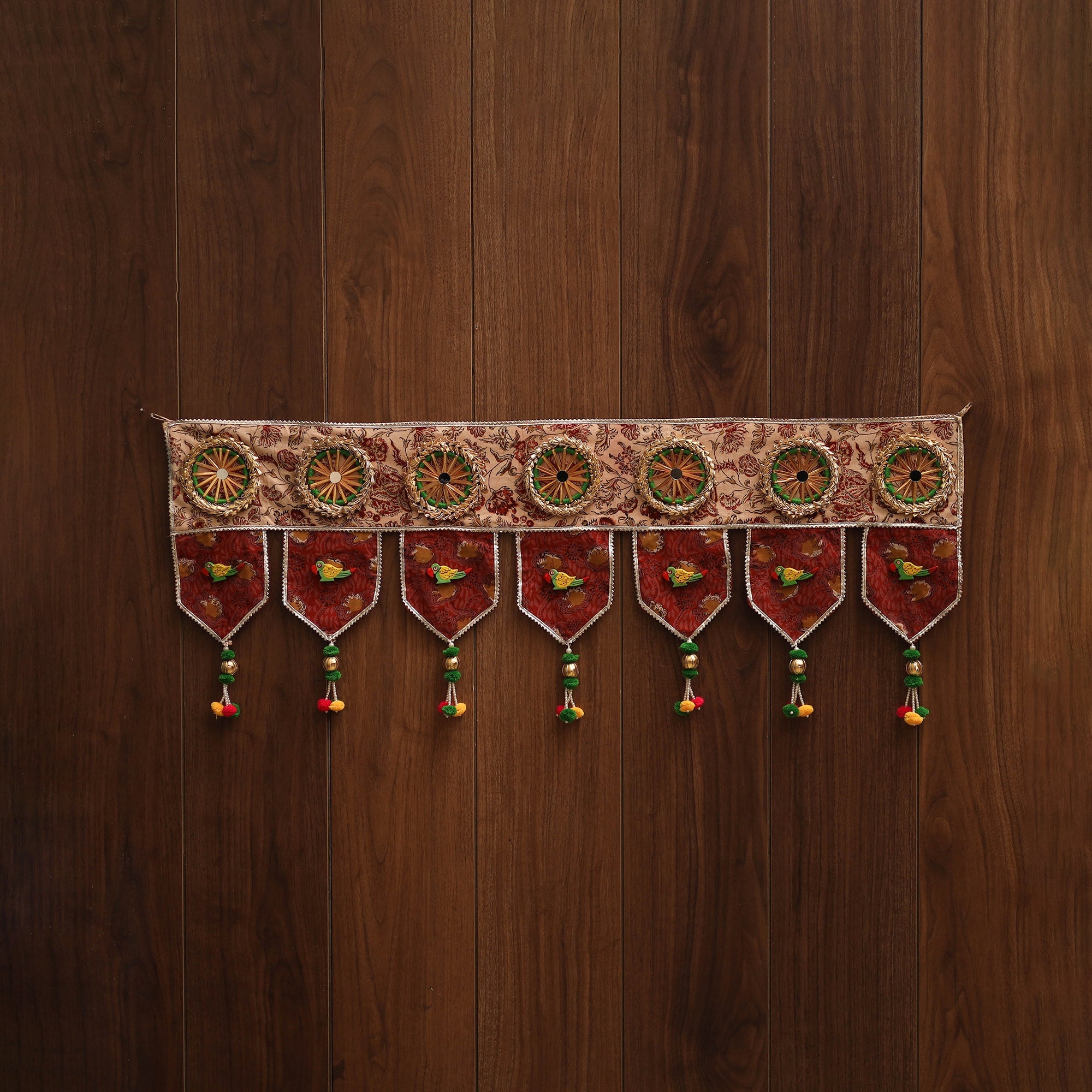 Handmade fabric toran for festive decor 83 - handcrafted