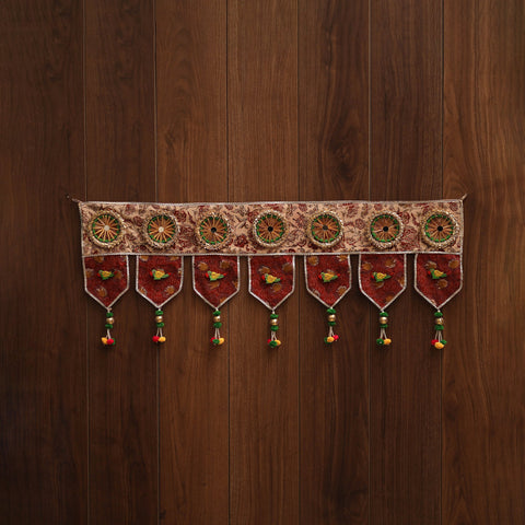 Handmade fabric toran for festive decor 83 - handcrafted