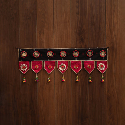 Handmade fabric toran for festive decor 84 - handcrafted