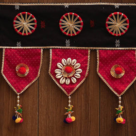 Handmade fabric toran for festive decor 84 - handcrafted