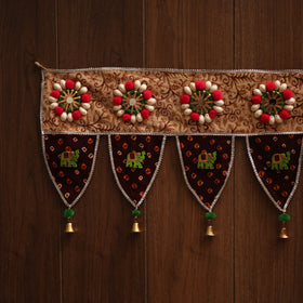 Handmade fabric toran for festive decor 85 - handcrafted