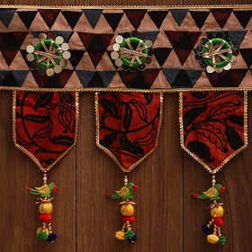 Handmade fabric toran for festive decor 86 - handcrafted